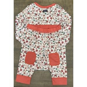 RARE NWT Patagonia Baby Girl Capilene Top & Bottoms Set 60054 3-6 Months